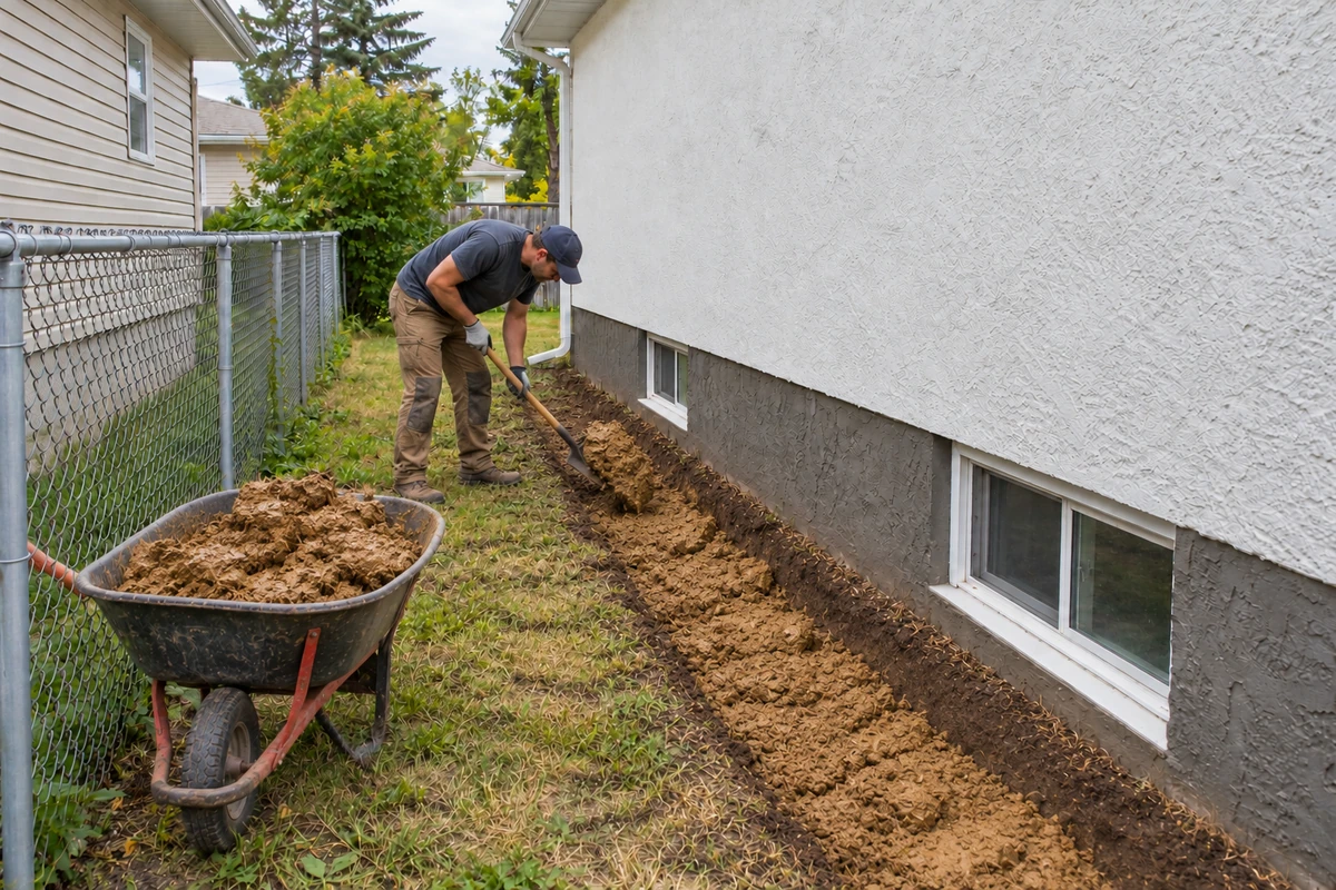 Service illustration: place imported clay.